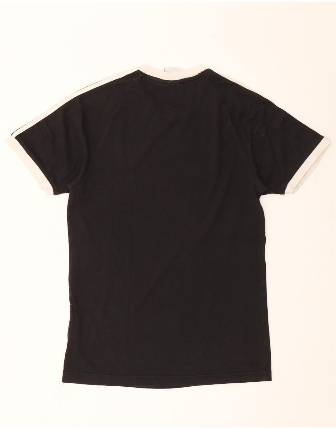 Adidas - Camiseta para hombre, talla pequeña, algodón negro