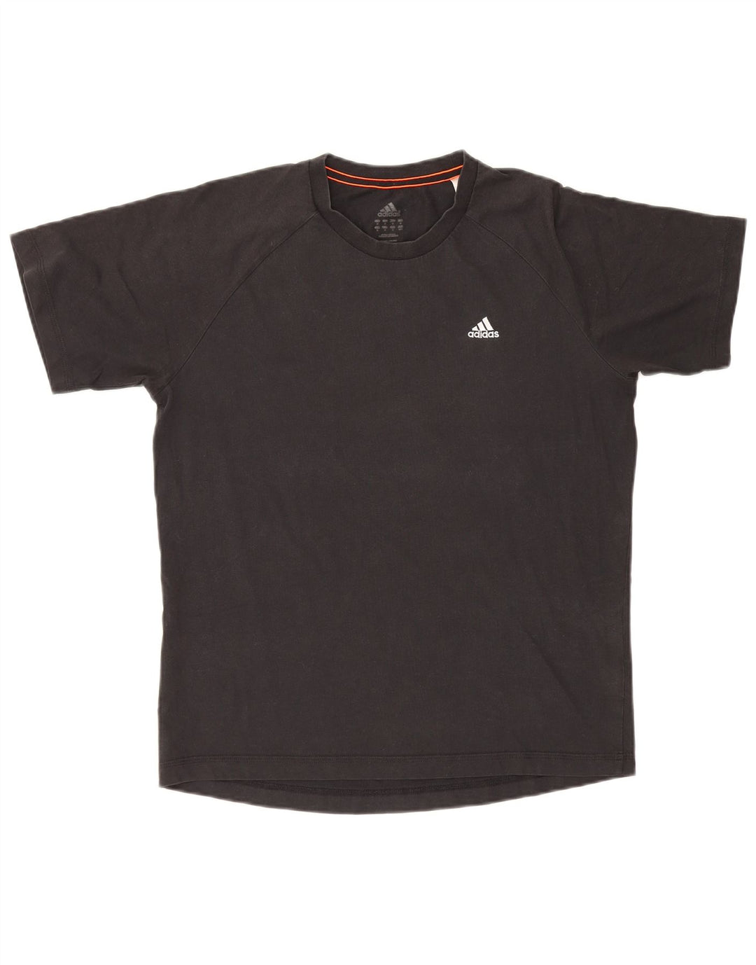 Adidas Mens Climalite Camiseta Top Medio Negro Algodón