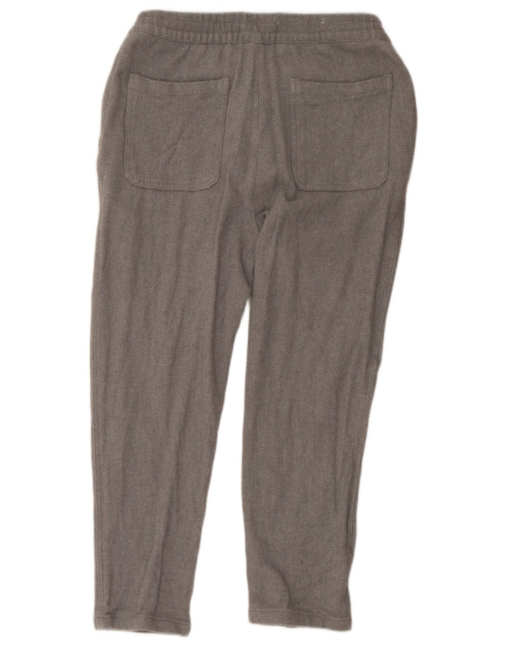 Zara Mujer Pantalones Cortos Grande W32 L25 Algodón De Espiga Gris