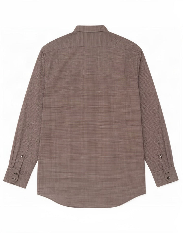 Camisa Lacoste Hombre Talla 40 Mediana Negra Algodón Geométrico