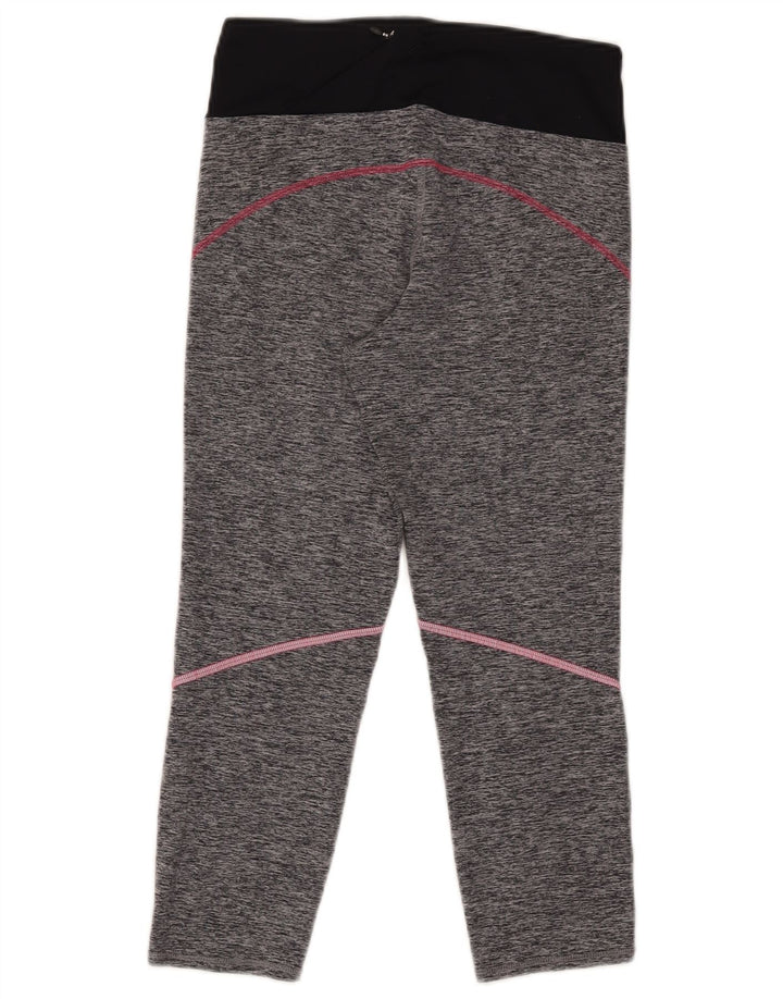 MARKS & SPENCER Leggings capri para mujer UK 40 Pequeño gris Colorblock