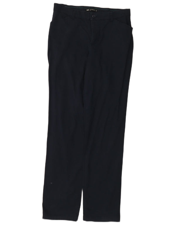 Lee Pantalones casuales de ajuste relajado para mujer US 8 Medium W30 L32 Azul marino Algodón
