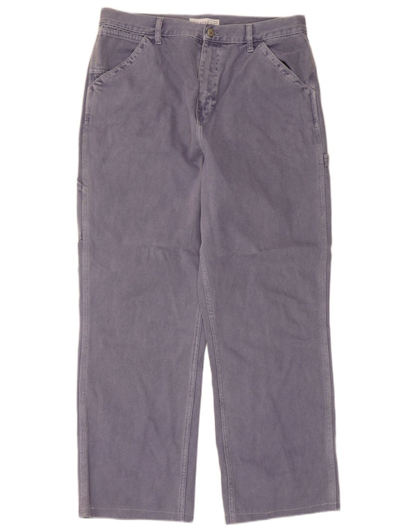 Topshop Pantalones cargo rectos para mujer UK 16 W34 L28 Algodón morado