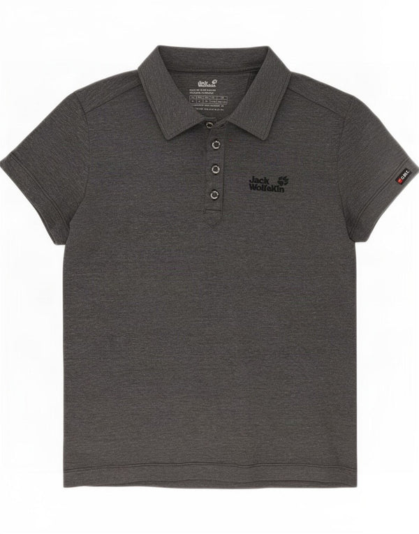 Jack Wolfskin Polo para mujer UK 40/40 Poliéster moteado gris medio