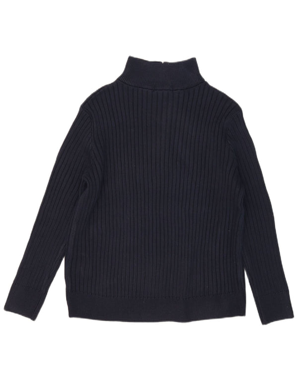 Polo Ralph Lauren - Jersey con cuello y cremallera para hombre, algodón azul marino mediano