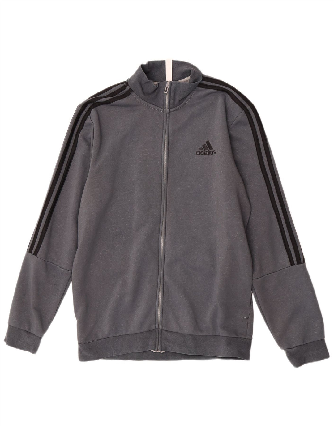 Adidas - Chaqueta de chándal para hombre, talla 40/42, algodón gris medio