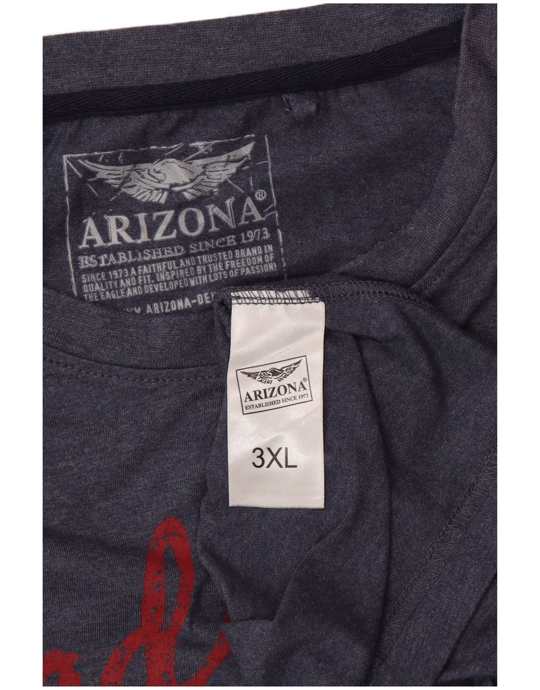 ARIZONA Camiseta gráfica para hombre Top 3XL Azul marino Algodón
