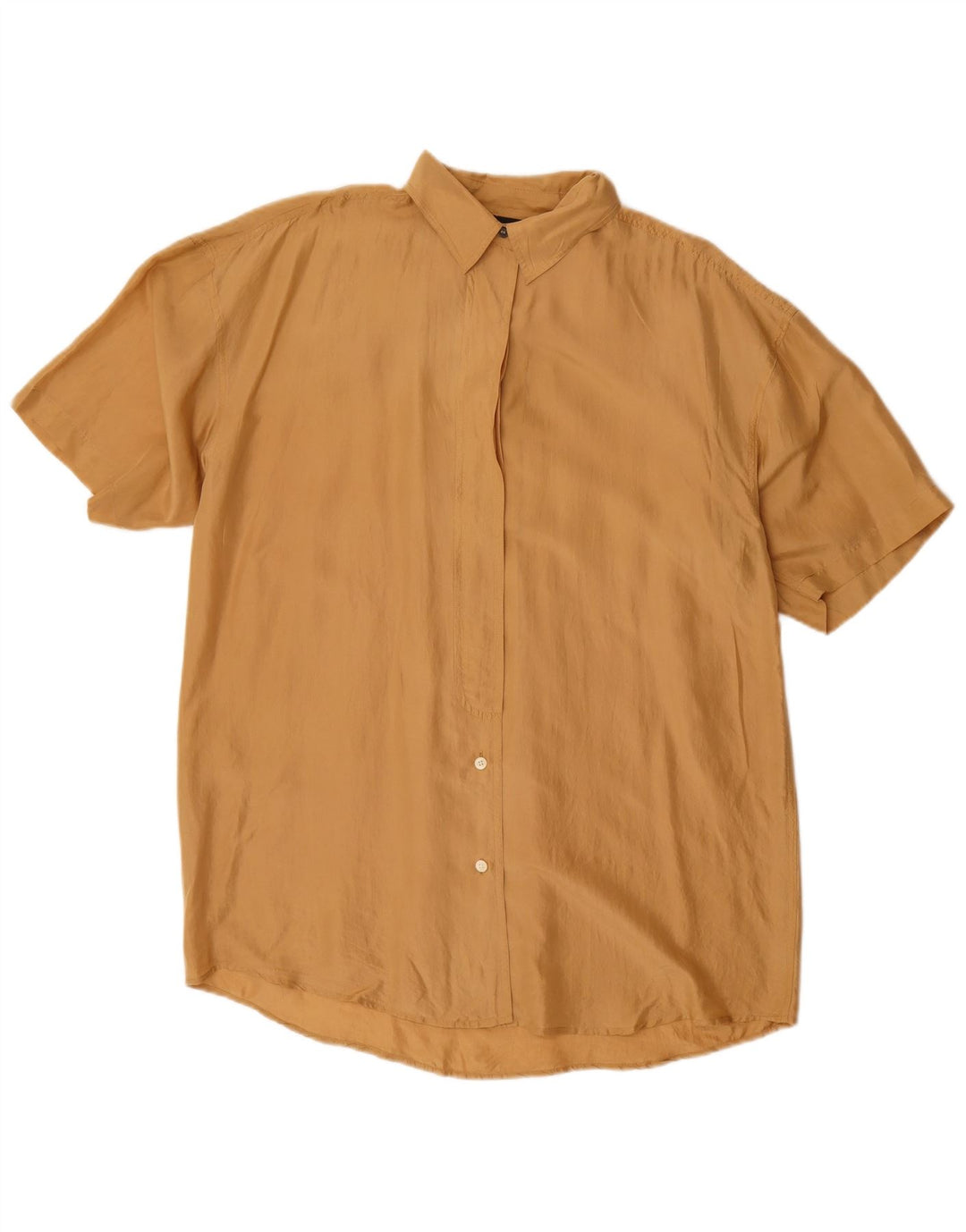 New York Studio Blusa de manga corta para mujer UK 44 Marrón medio