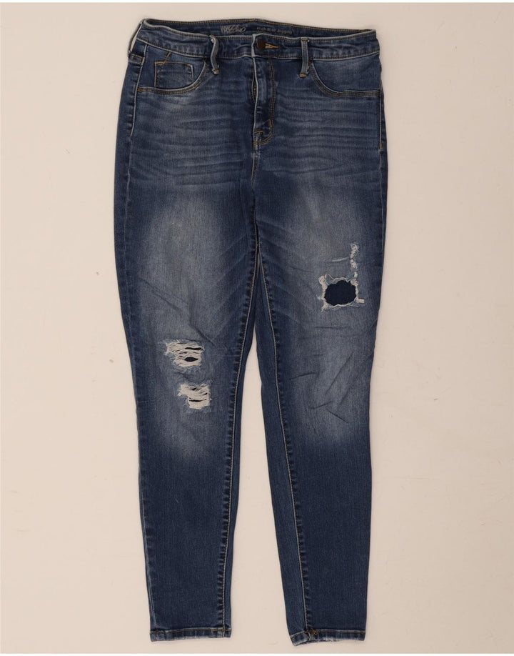 Mossimo Jeans Jegging desgastados para mujer US 10 Medium W30 L26 Algodón azul
