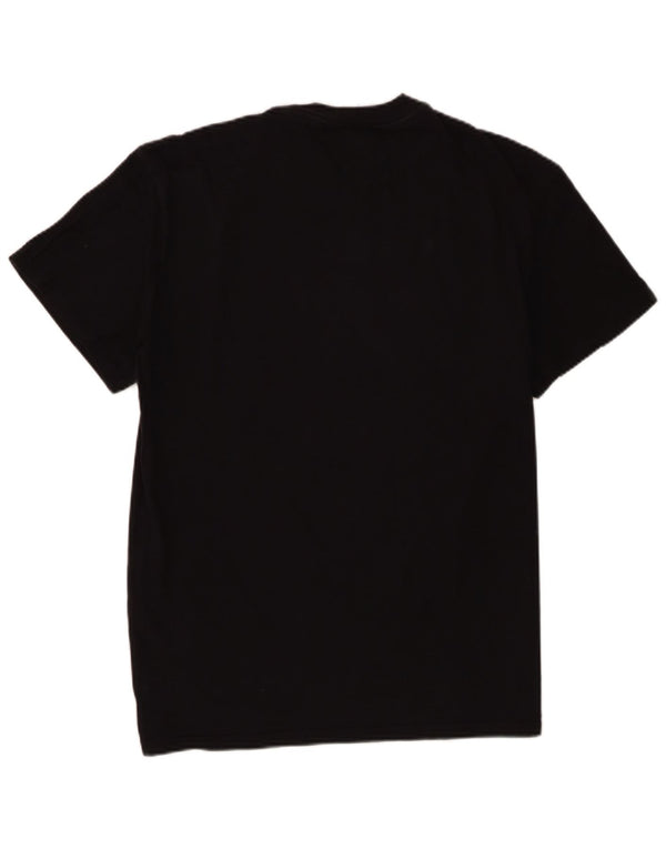 Tommy Hilfiger Camiseta gráfica para hombre Top Medium Black Cotton