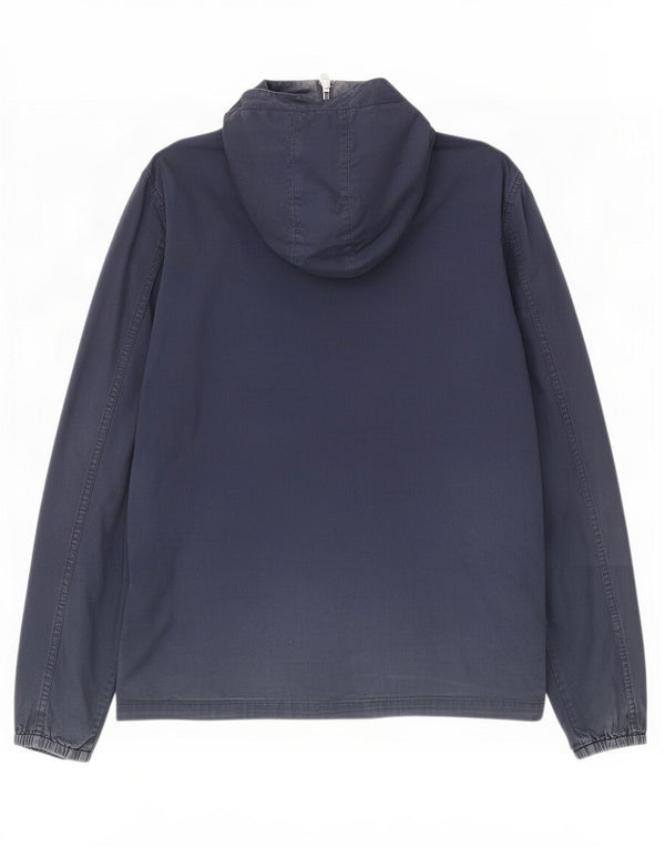 Pretty Green Chaqueta bomber con capucha para hombre UK 38 Medium Azul marino Algodón
