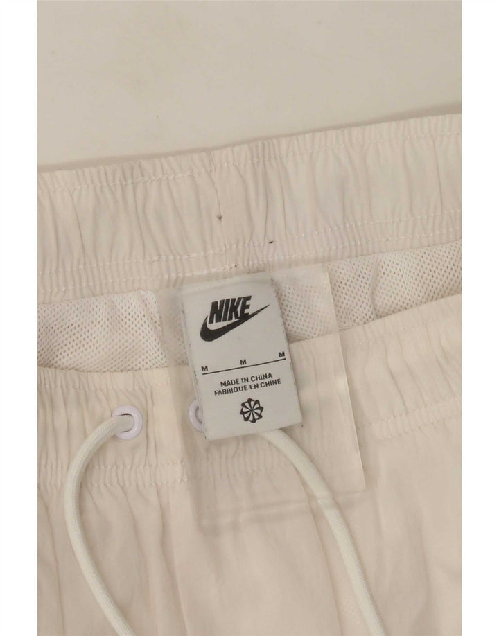Nike Mujer Graphic Chándal Pantalones Joggers UK 12 Medium Blanco