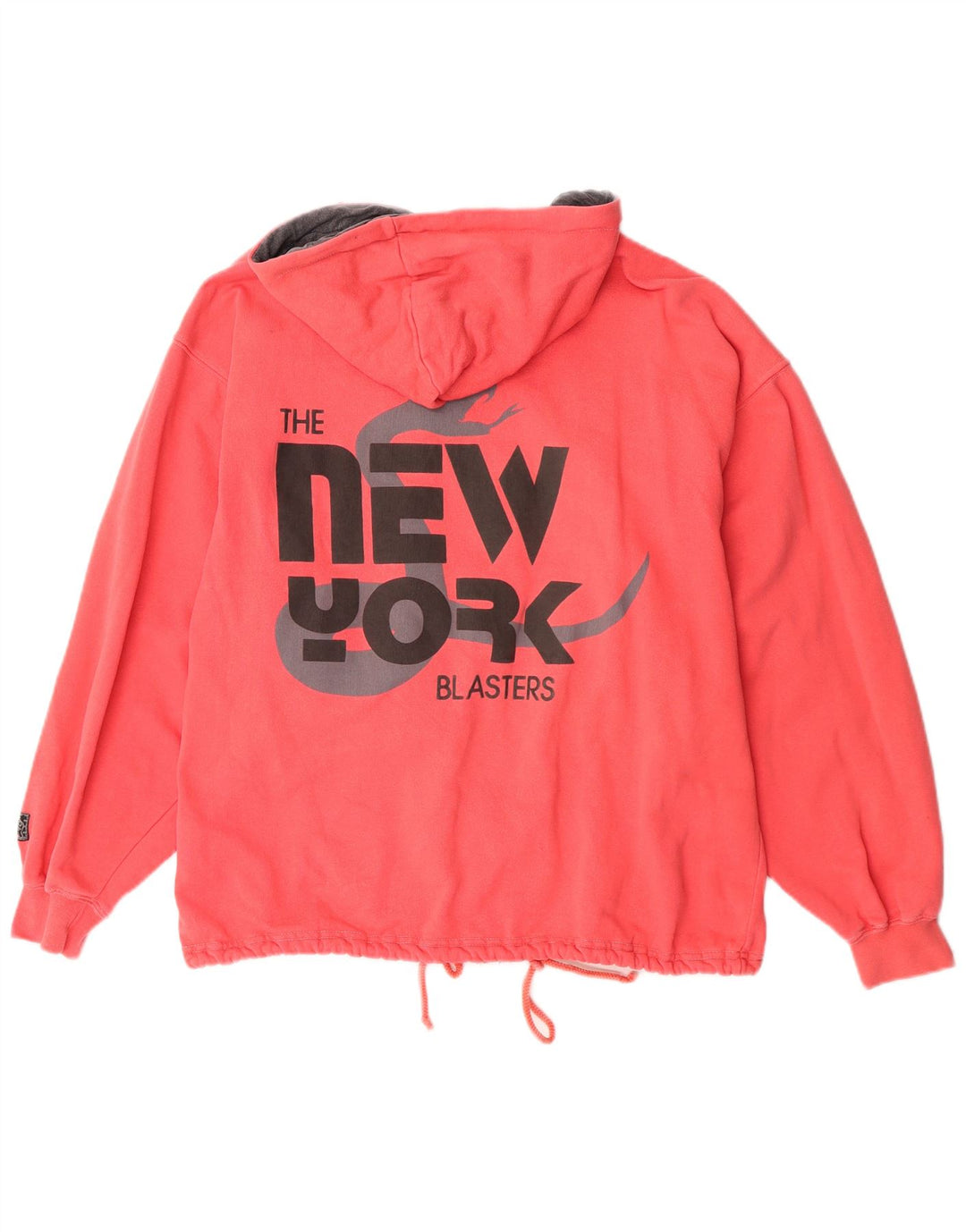 Tío Sam Suéter con capucha y cremallera gráfica para hombre Algodón rojo mediano