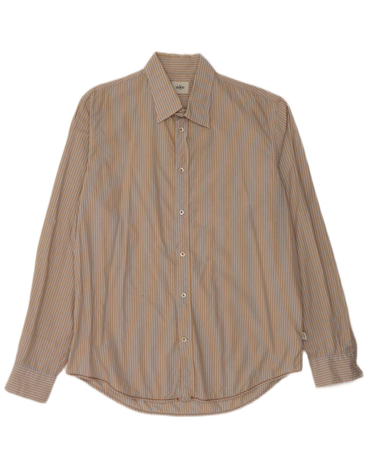 Cerruti 1881 Camisa Hombre Grande Rayas Beige