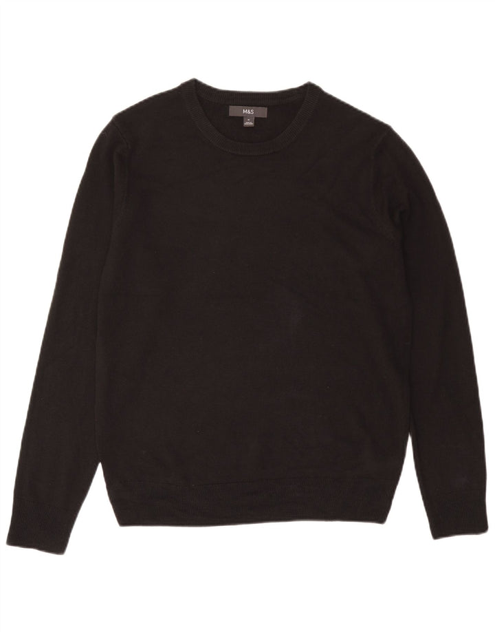 Marks & Spencer Suéter tipo jersey con cuello redondo para hombre UK 38/40 Acrílico gris medio