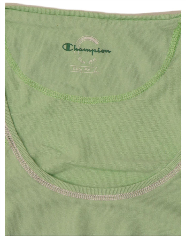 CHAMPION Camiseta sin mangas de ajuste fácil para mujer UK 44 Grande Verde