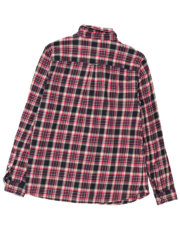 Crew Clothing Camisa de franela para mujer UK 40 XL Azul marino Cuadros