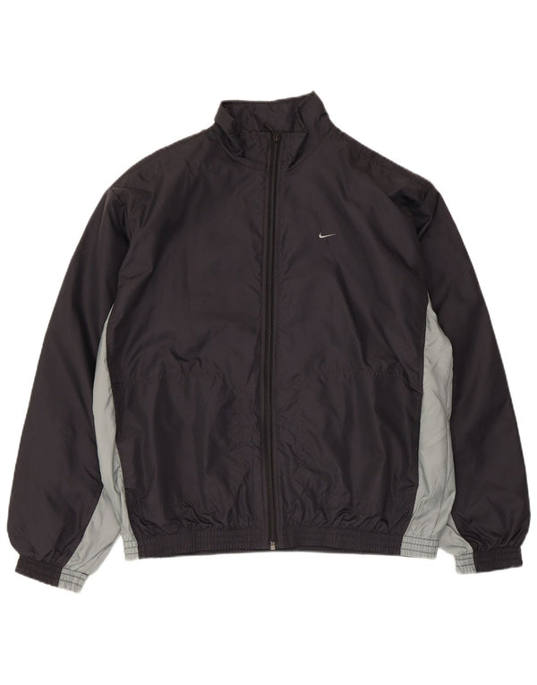 Nike Chaqueta de chándal para niños 13-14 años XL Negro Colorblock Nylon