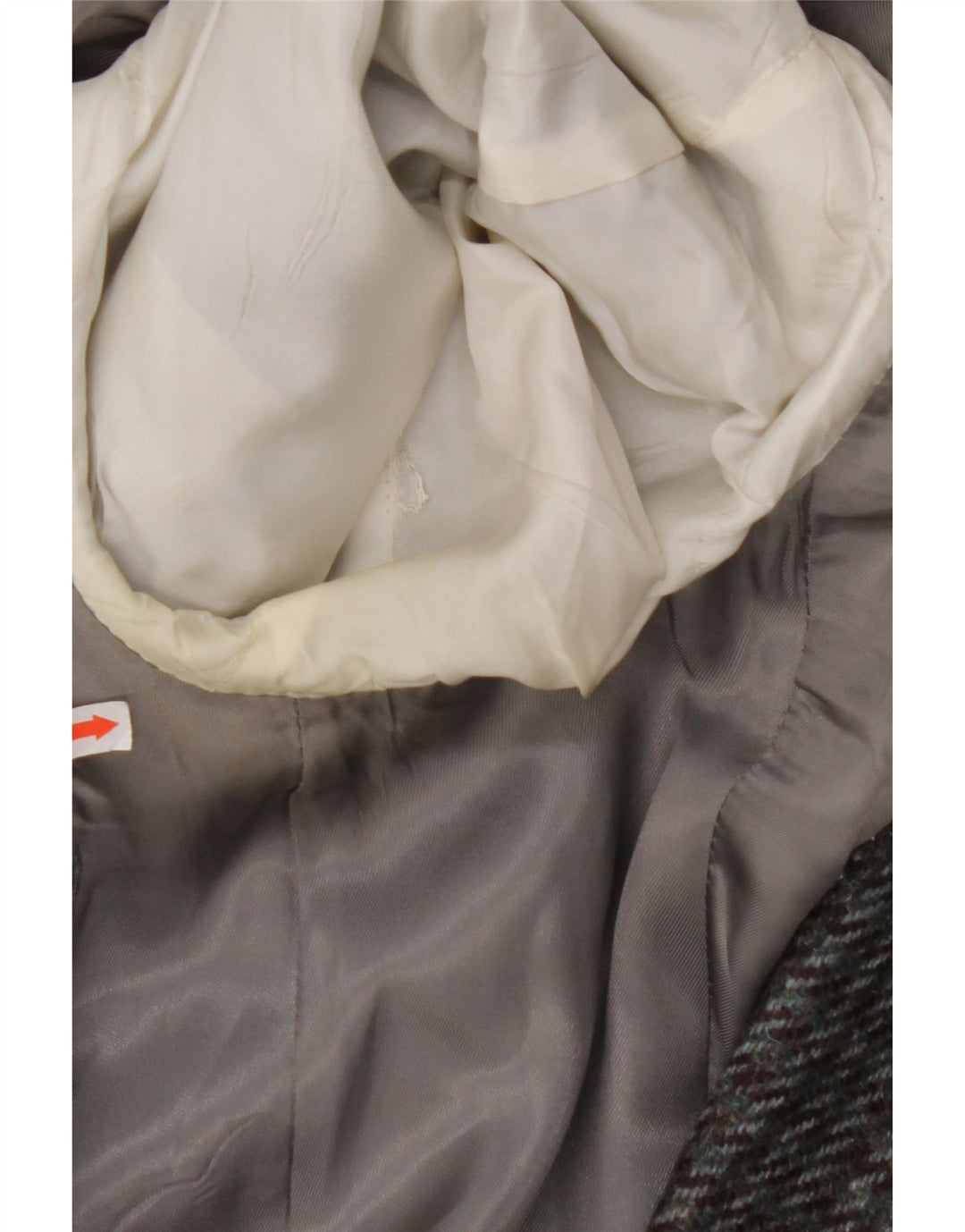 VINTAGE Chaqueta Blazer de 2 botones para hombre Reino Unido 38 Pata de gallo gris medio