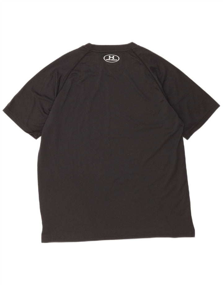 Under Armour Camiseta Heat Gear para hombre, talla grande, poliéster negro
