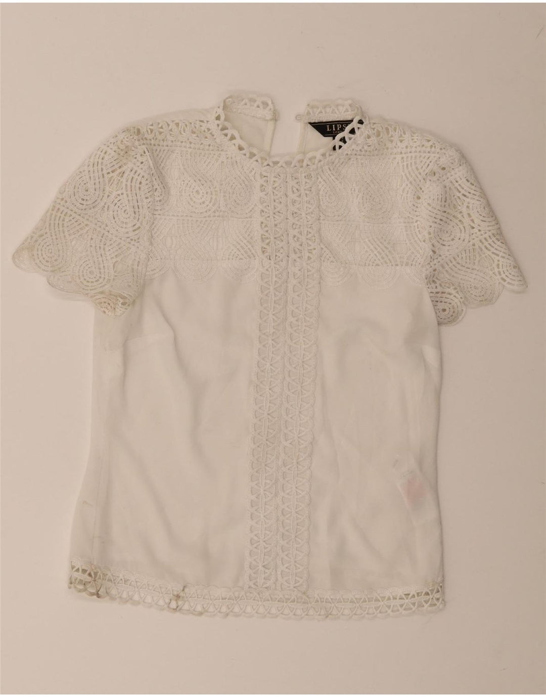 Blusa Lipsy para mujer Top UK 6 XS Poliéster floral blanco