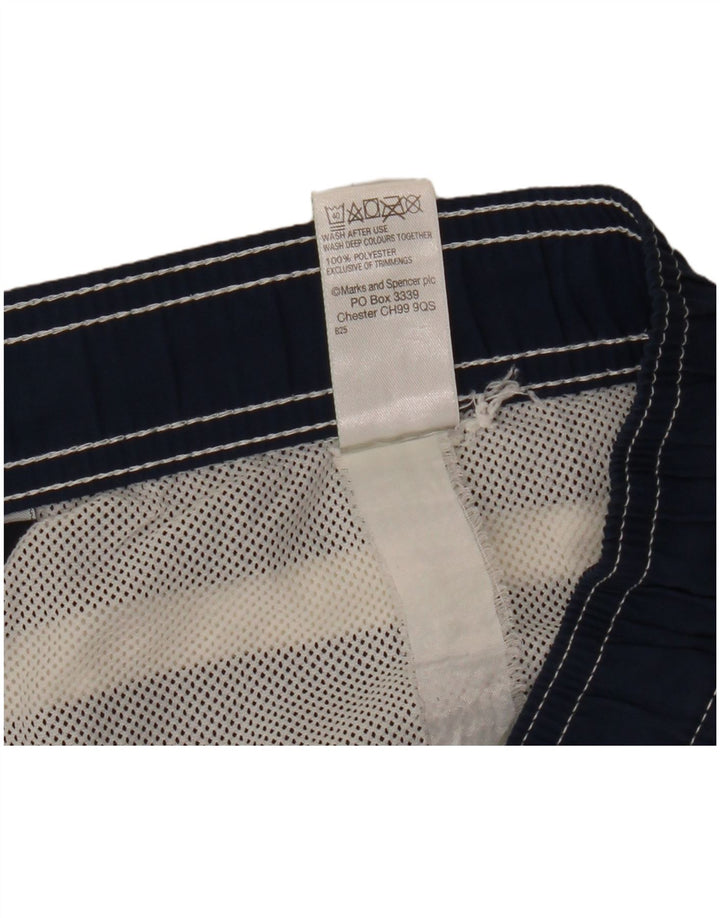 Marks & Spencer Bañador Hombre XL Poliéster Rayas Azul Marino