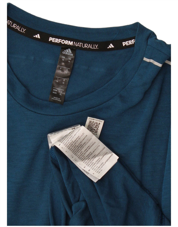 Adidas Hombre Aeroready Camiseta Top Azul Medio Poliéster