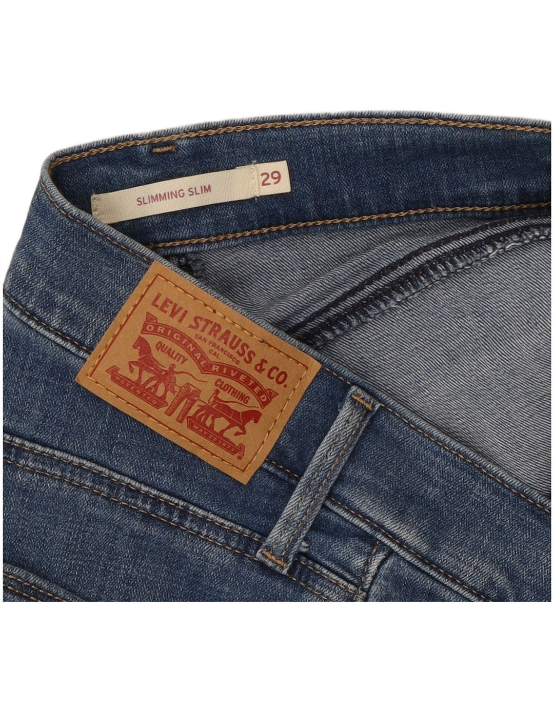 LEVI'S Vaqueros Slim Adelgazantes Mujer W29 L25 Azul