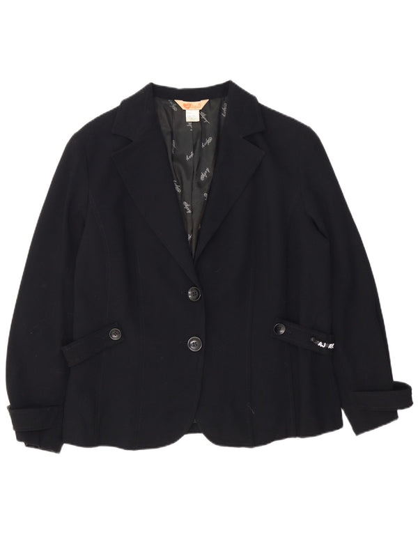 Liu Jo Chaqueta Blazer de 2 Botones para Mujer IT 52 2XL Acetato Negro