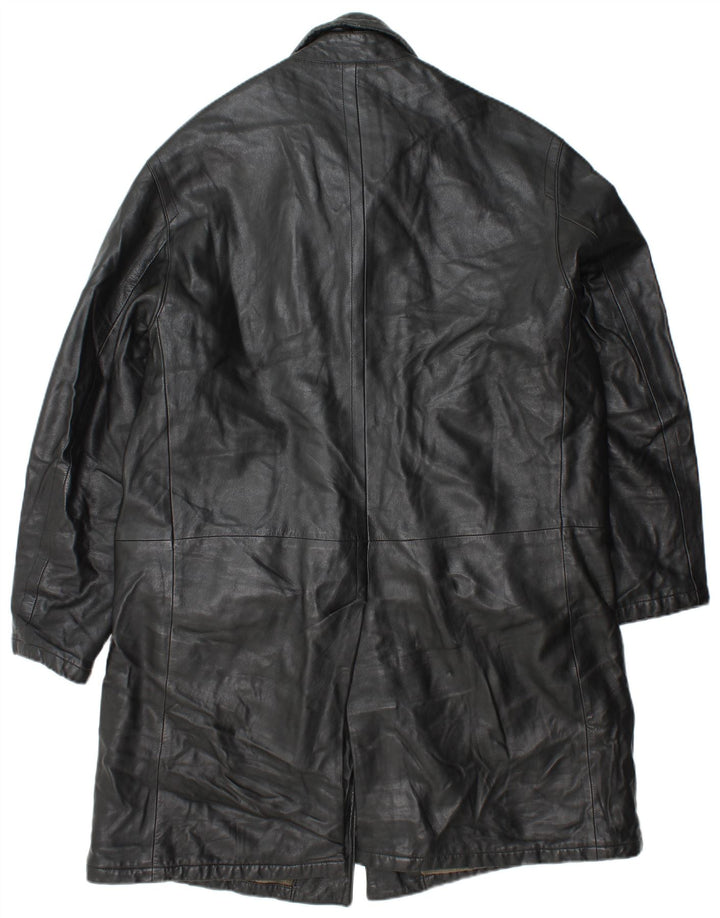 Pal Zileri Abrigo de cuero para hombre IT 52 XL Cuero negro