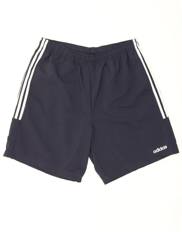 Adidas Pantalones cortos deportivos para hombre XL Azul marino Poliéster