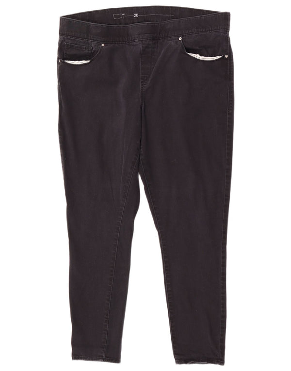 Levi's Pantalones casuales ajustados para mujer US 20 2XL W40 L28 Algodón negro