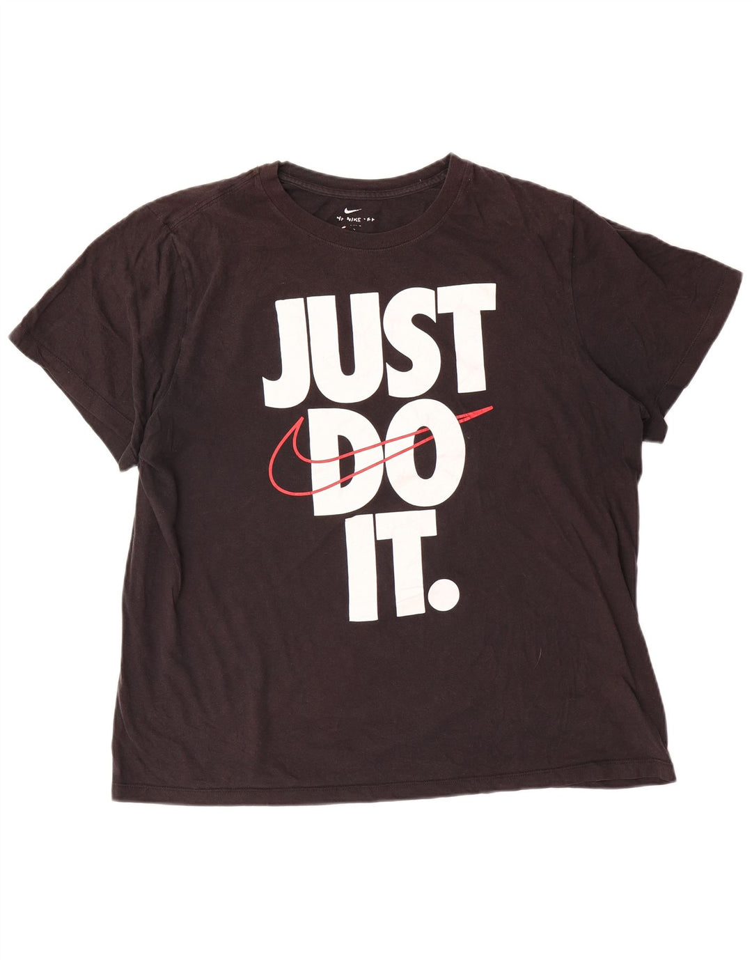 Nike - Camiseta gráfica para hombre, talla grande, algodón negro