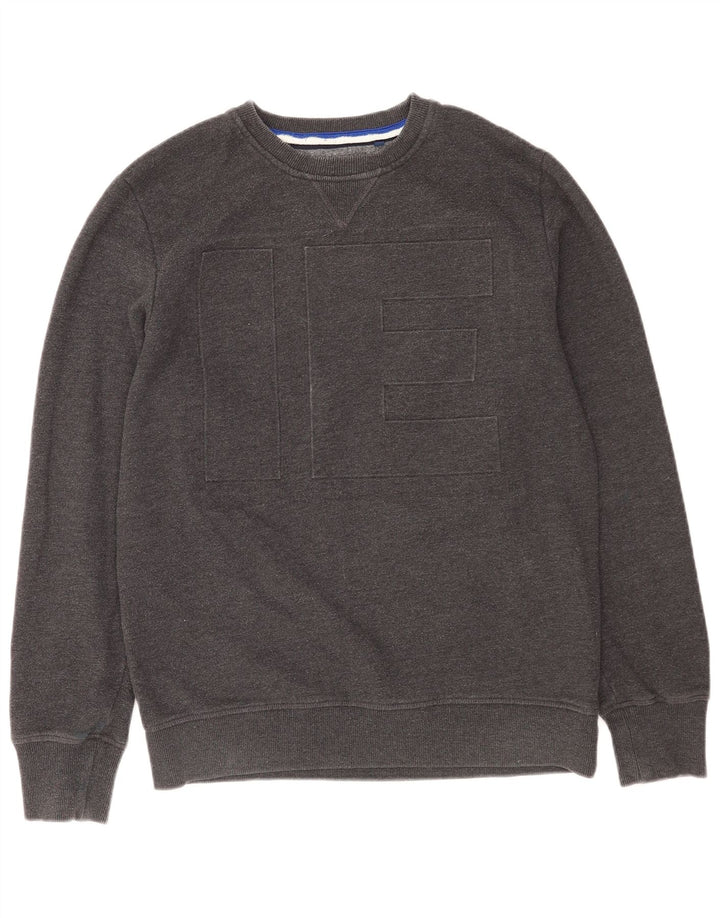 Superdry Sudadera con gráfico gráfico para hombre, jersey de algodón gris grande