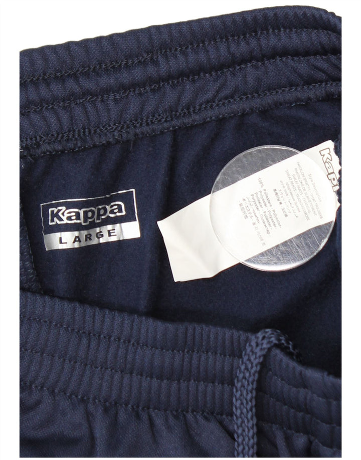 Kappa Pantalón Chándal Niños 13-14 Años Grande Azul Marino Poliéster