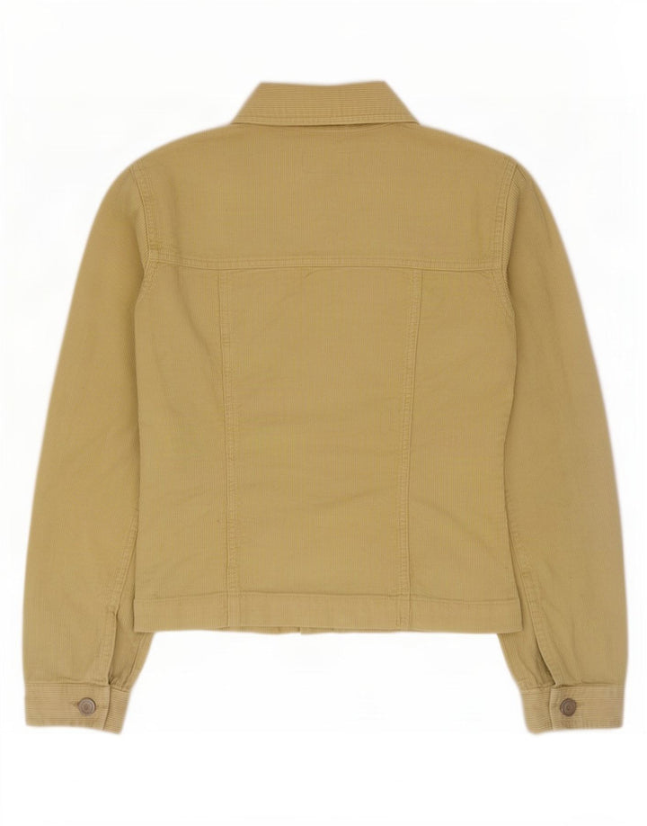Oasis Chaqueta de pana para mujer UK 12 Algodón amarillo medio