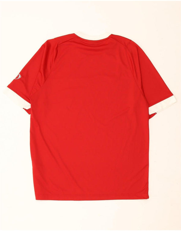 NIKE Camiseta para Hombre UK 39/41 Medium Rojo Colorblock Poliéster