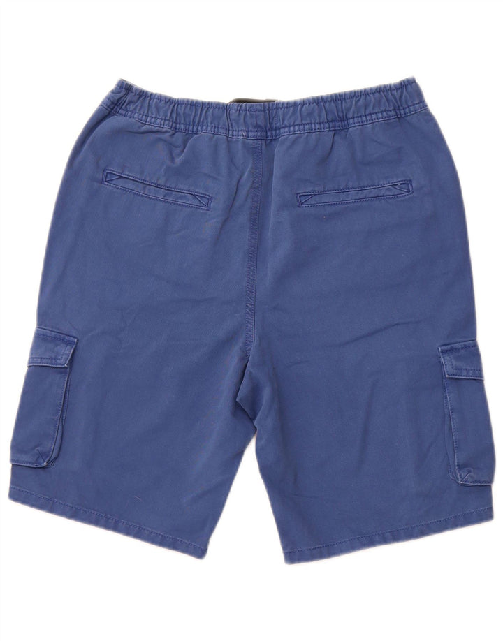 MARKS & SPENCER Shorts cargo para niños 14-15 años W28 Algodón azul