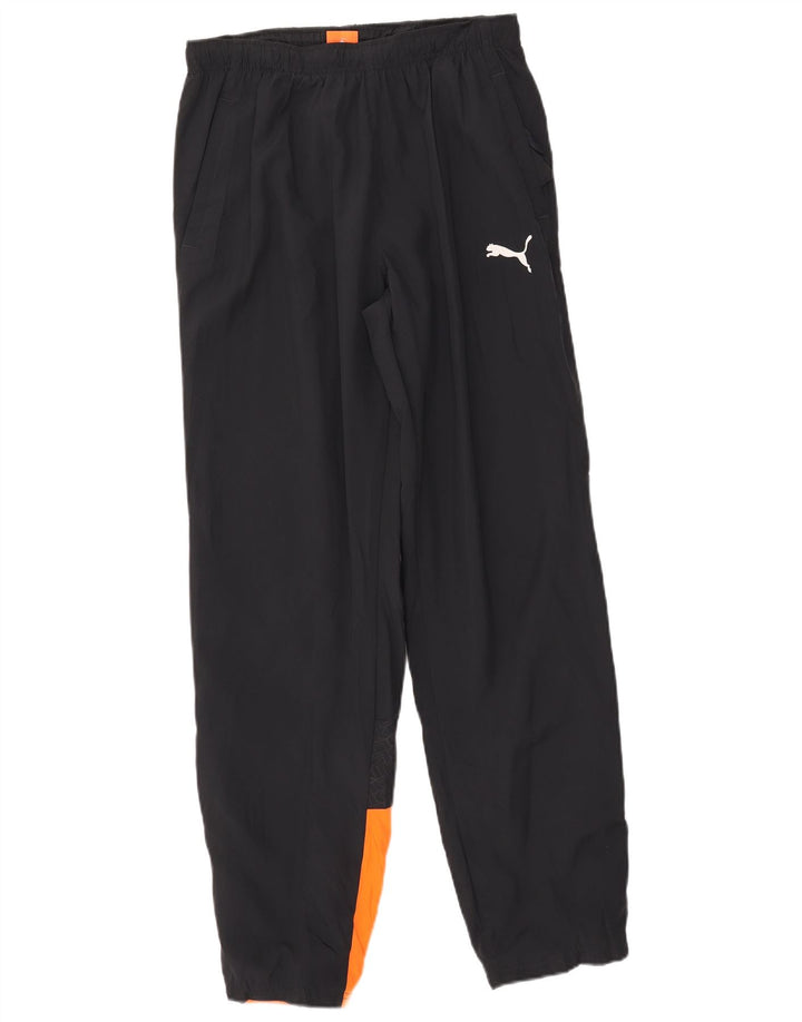 Pantalones de chándal PUMA para hombre Poliéster color block mediano negro