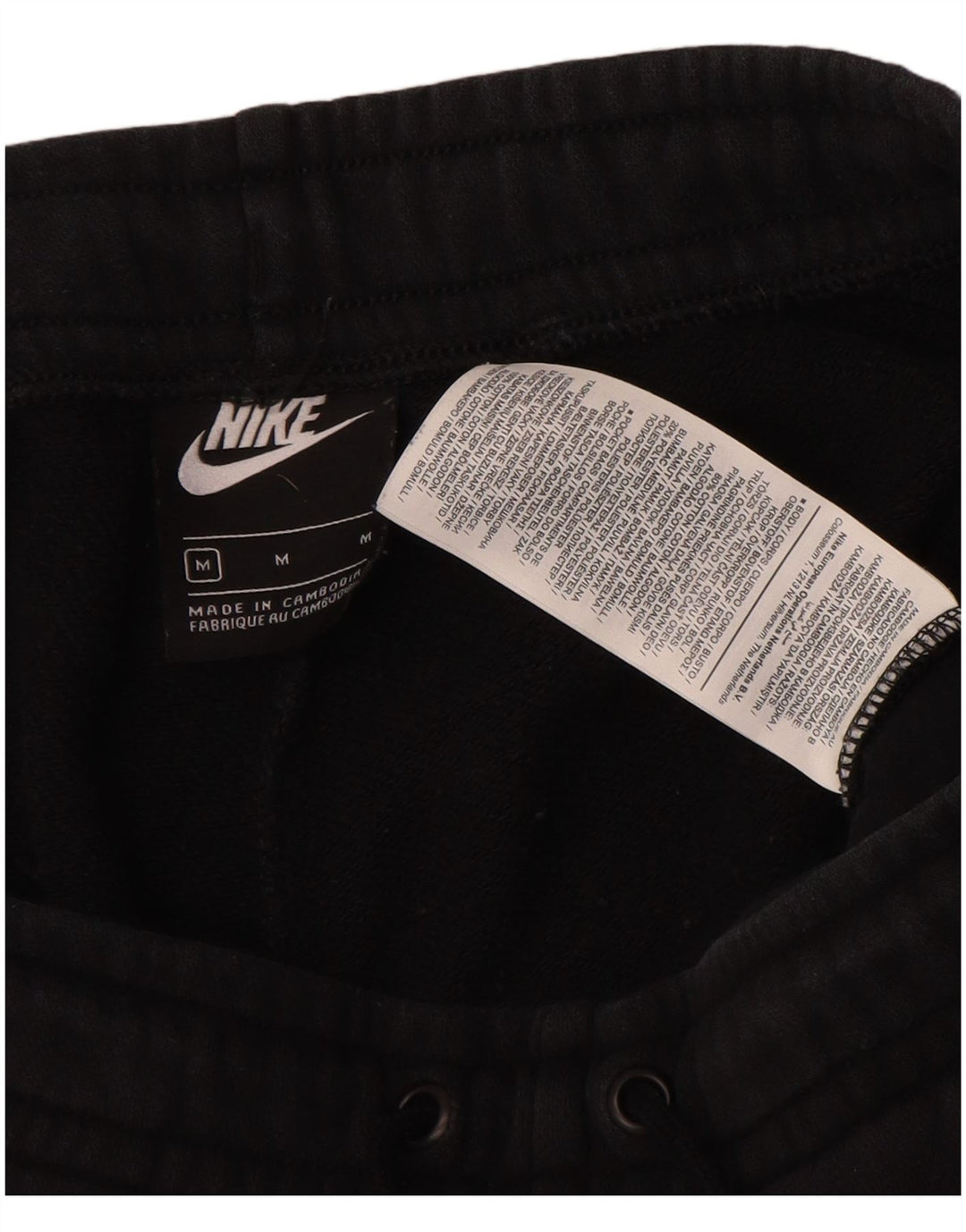 Nike Pantalones De Chándal Joggers Medium Negro Algodón