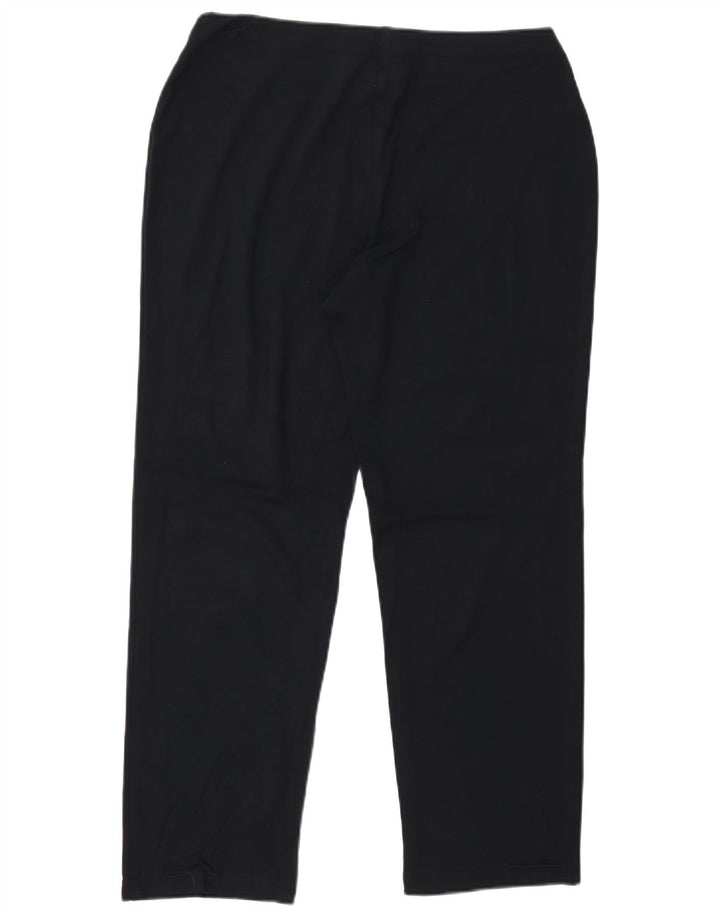 Marks & Spencer Pantalones Casuales para Mujer UK 40 Large W34 L29 Viscosa Negra