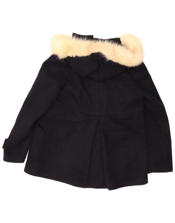 Topshop Chaqueta de lona con capucha para mujer UK 12 Medium Azul marino