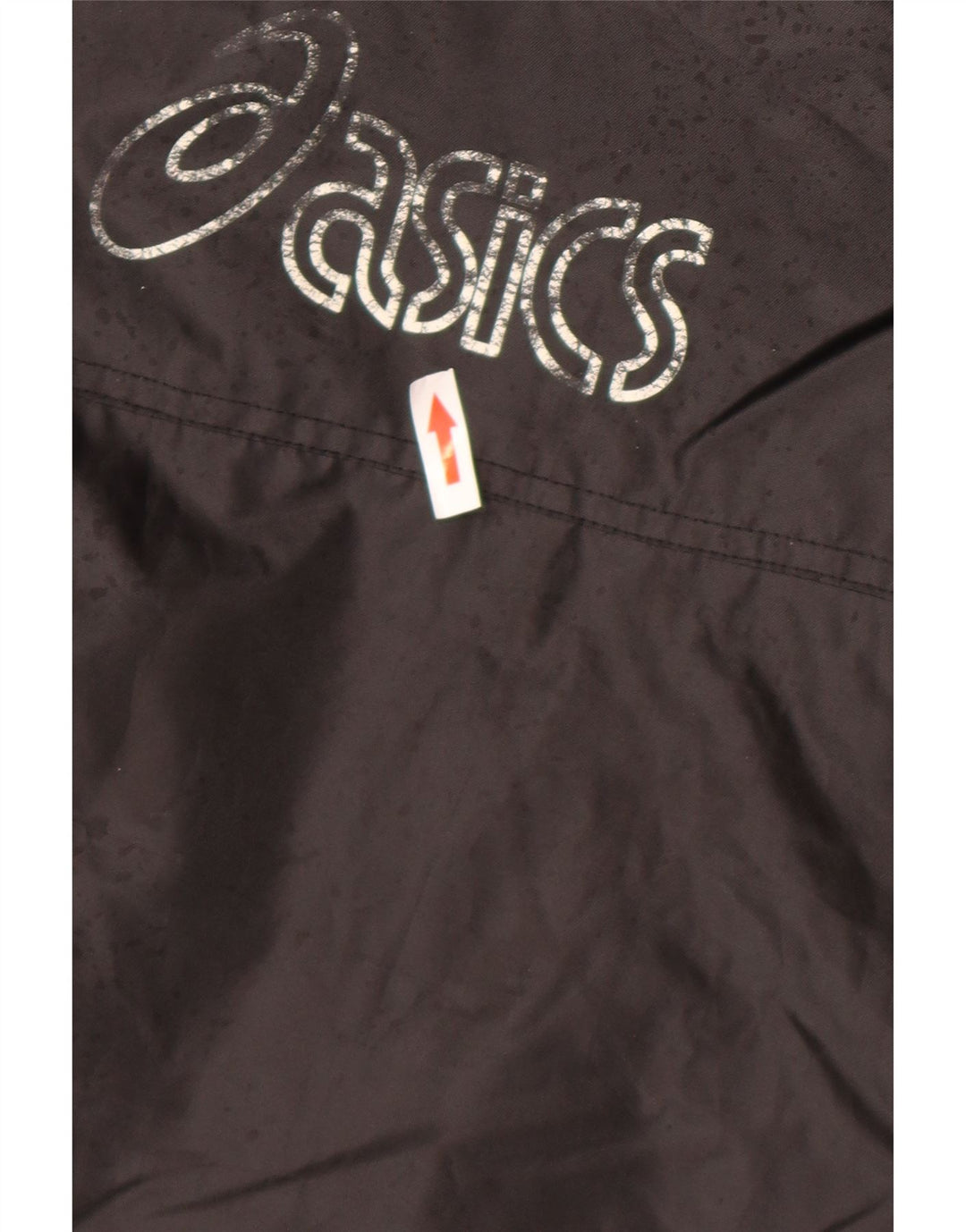 Asics Chaqueta cortavientos gráfica para hombre Reino Unido 40 Grande Poliéster negro
