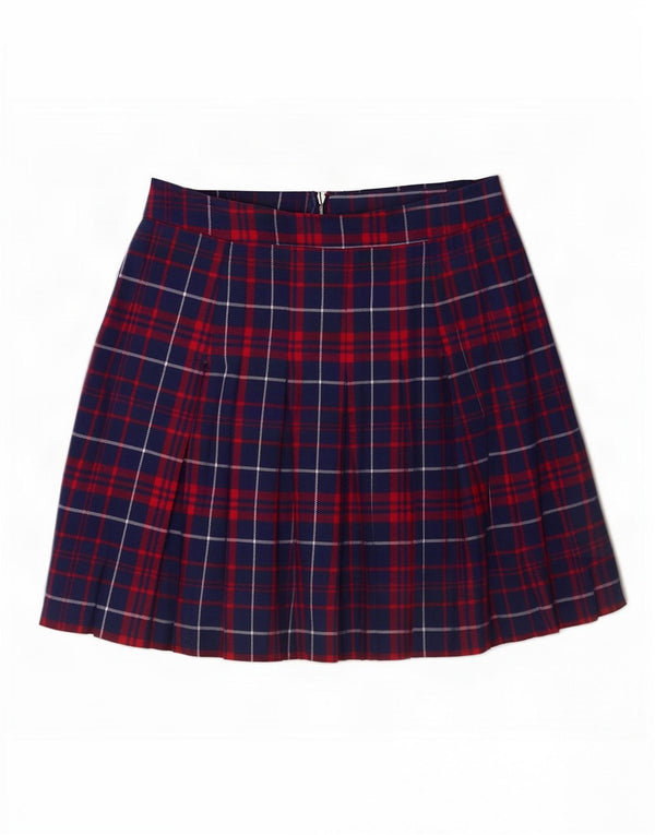 Minifalda Tommy Hilfiger para mujer mediana W28 algodón a cuadros azul marino