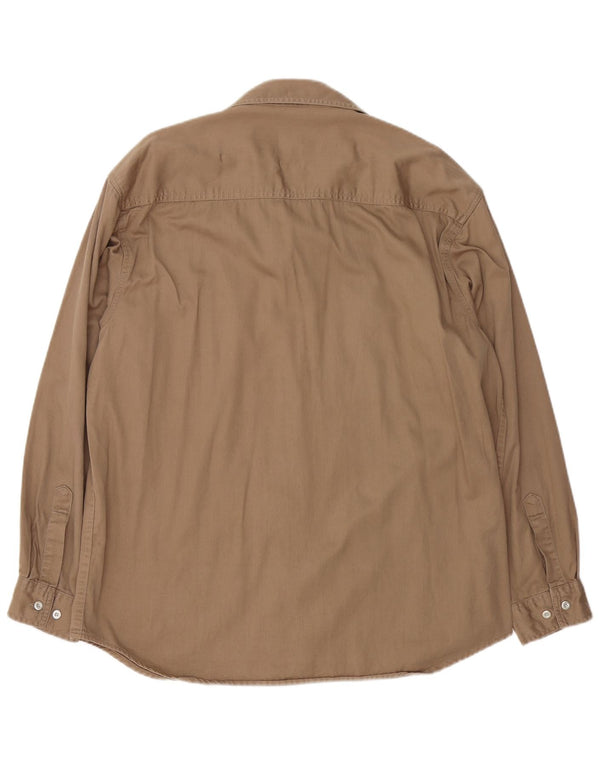 Camisa Vintage Hombre XL Algodón Beige