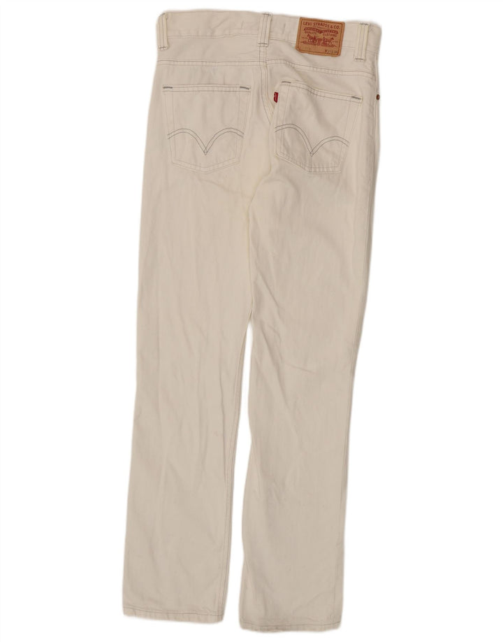 LEVI'S Mens 511 Slim Jeans W31 L34 Algodón Blanco Roto
