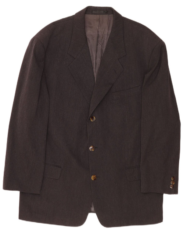 Hugo Boss Chaqueta tipo blazer de 3 botones para hombre EU 54 2XL Lana virgen gris