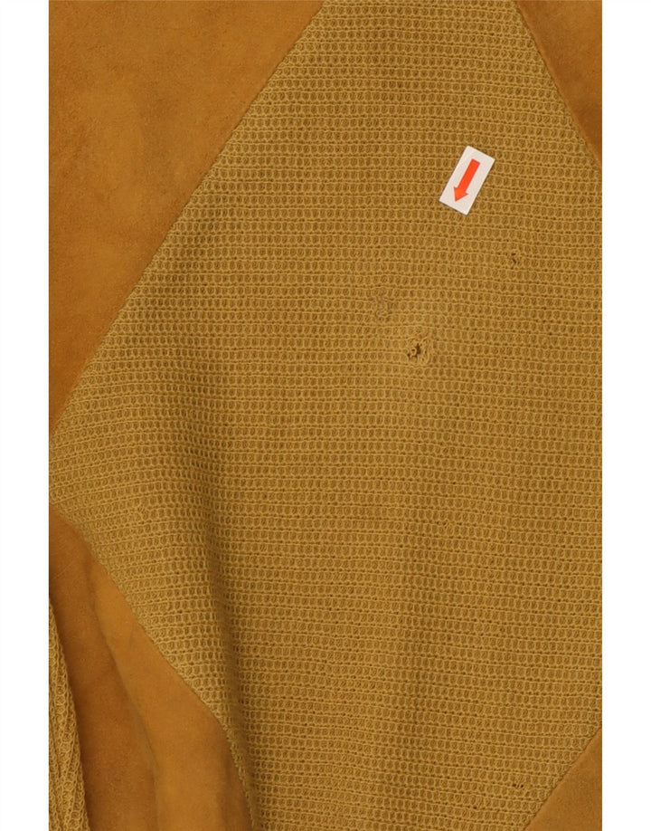 De Pletrl Jersey De Ante Con Cuello Barco Para Hombre Beige Medio Argyle/Diamante