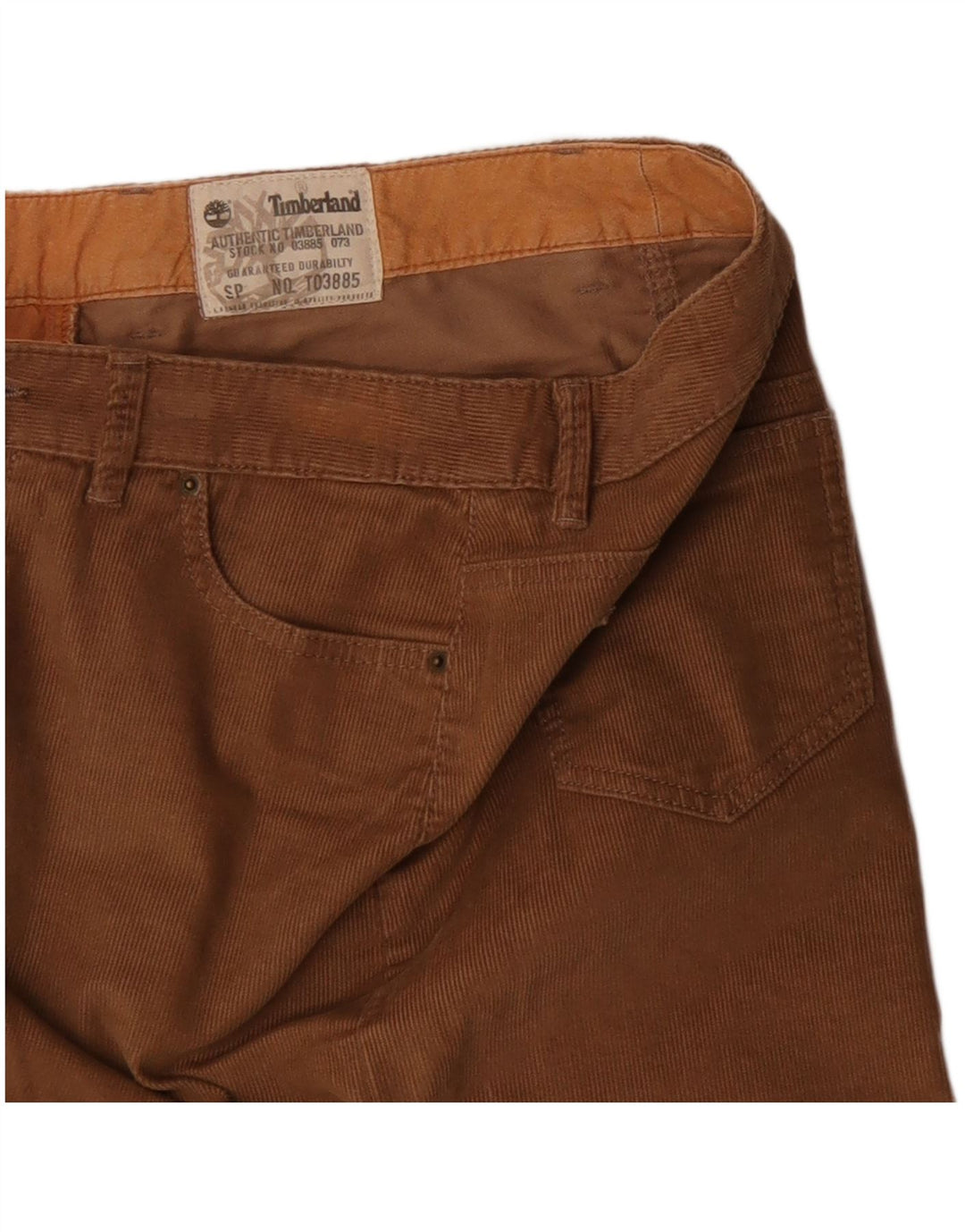 Falda De Pana Timberland Mujer W29 Algodón Beige Medio