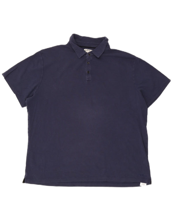 Orvis Polo Hombre 2XL Azul Marino Algodón